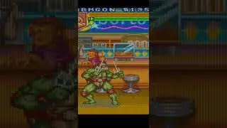 TMNT Tournament Fighters Armaggon quick playthrough #tmntcowabungacollection #tmnt #snes