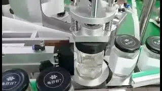 Automatic hexagonal bottle jar labeling machine