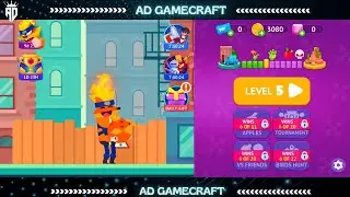 BOWMASTERS Level 5: UNSTOPPABLE DOUBLE KILL! 😂💥 | Funniest Finish Yet | AD GameCraft #gaming