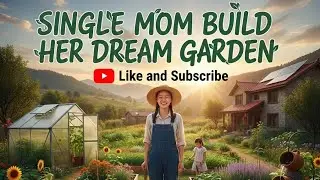 Single Mom Builds Her Dream Garden For Her Kids. #singlemother #fishing #food #funny 