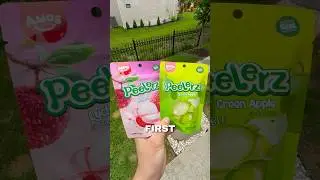 Trying the New Peelerz Lychee & Green Apple Gummies #shorts #review