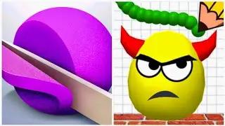 ASMR Slicing vs Draw To Smash - Gameplay Walkthrough (Android, iOS) New Update 