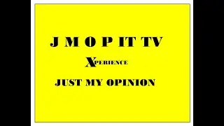 THE  J M O P IT  TV Experience Live Stream My Journey To Getting The Sound Right