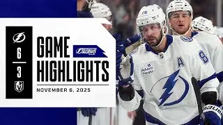 Lightning vs. Golden Knights | Lightning Radio Highlights | November 6, 2025