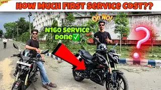 Pulsar N160 First Service✅Experience| Real Cost & Review!🔥 @Rawat04rider 