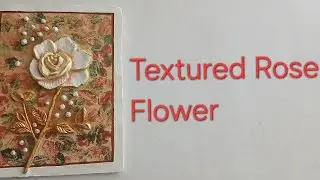 How to make 3d rose flower from texture paste 🌹PART- 1