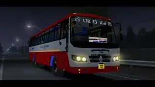 🔥 KSRTC BS6 NIGHT CABIN RIDE IN BUS SIMULATOR INDONESIA/KSRTC NIGHT RIDE GAMEPLAY.....