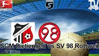 SGM Dietingen vs SV 98 Rottweil ||{ Kreisliga C || Highlights