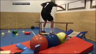 Swiss skier executes insane workout | ESPN