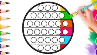 Pop It Toys Drawing, Painting, Coloring for kids and Toddlers | Easy Pop It Toys Drawing