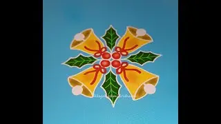 CHRISTMAS BELLS KOLAM / CHRISTMAS KOLAM / CHRISTMAS RANGOLI