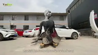 Stainless Steel Disappearing Sculpture Modern Art Decor from YouFine Sculpture