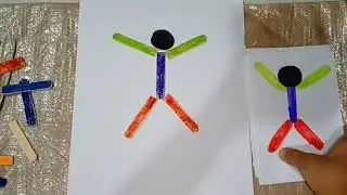 Stick Men positioning and sequencing Activity for kids/Activity for kids/Hand made activity for kids