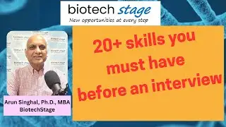 Biotech job interview skills for R&D, Sales and Marketing or Manufacturing- top points#biotech