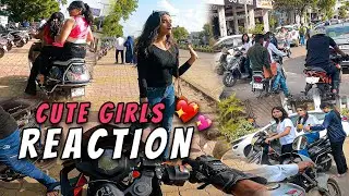 Reaction On Loud RC390 In Public 🥵 Crazy Girls Reaction