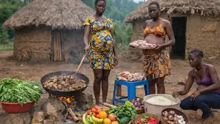  Only in Traditional home in Africa Order from Pregnant wife // Cooking healthy and African food🍲 