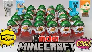 Kinder Joy Minecraft 2026 🍫⛏️ | Opening ALL Toys! Satisfying ASMR Surprise Eggs