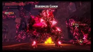Hyrule Warriors: Age of Calamity - Versus Harbinger Ganon speedrun in 0:19 with Ganon (Easy)