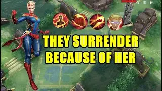 They surrender because of Captain Marvel - Marvel Super War Captain Marvel Gameplay.