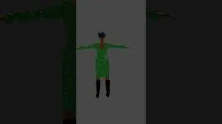 Low poly woman