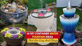 14 DIY Container Water Fountain Ideas That Are Easy And Cheap