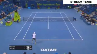 Paolo Lorenzi vs Gael Monfils - Qatar Open 2018 LIVE HD