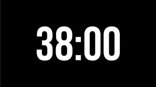 38 Minute Countdown Timer | Minimal