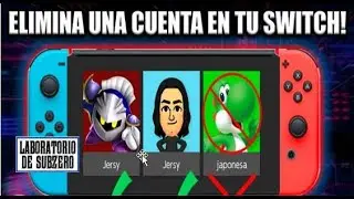 Eliminar Usuarios en Nintendo Switch Liberadas