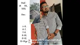 #SanjanaEthnicWears presents a fantabulous collection of designer dad and son matching shirts set