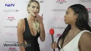 Model Veronika Rajek arrives at the Creators Inc NYE 2024 hosted by Blueface & Jaidyn Alexis