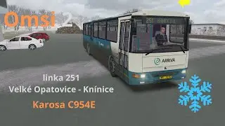 Omsi 2 - linka 251 - Velké Opatovice - Knínice - Karosa C954E