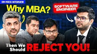 Software Engineer vs IIM Panel 😨 Brutal “Why MBA?” Question | IIM Mock Interview | CAT GDPI
