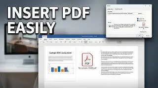 How to Insert a PDF into Word Document