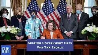 Pelosi, House Dems Hold Enrollment Ceremony For Bill That Averted Gov't Shutdown