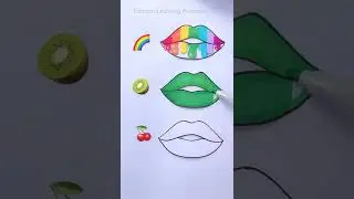 lips painting || Which one do you like? Satisfying Creative Art