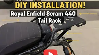 TAIL RACK INSTALLATION IN SCRAM 440 😎 | MOTO TORQUE | SCRAM 440 TOURING SETUP