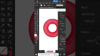 Gradient Vortex Design in Adobe Illustrator Tutorial | Illustrator Tips & Tricks #Shorts