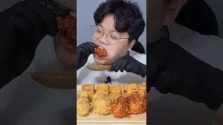 비비큐 황올 양념 닭다리 🍗 #먹방 #mukbang #chicken #friedchicken #shorts