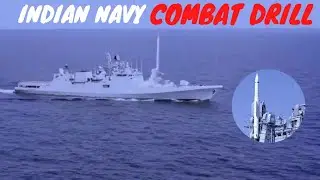 INDIAN NAVY combat drill in INDIAN OCEAN
