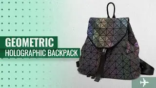 Top 10 Geometric Backpack Holographic: HotOne Shard Lattice Design Geometric Backpack Holographic