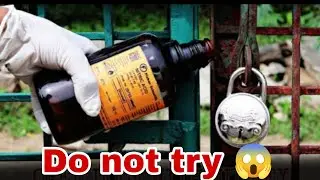 Powerful Nitric Acid V/S Lock  तेजाब की ताकत देखते ही डर लगता है 😱