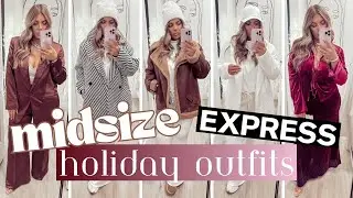 6 Holiday Outfits from Express | Midsize/Petite TRY-ON 2024