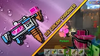 Ice Cream Thrower - Pixel Gun 3D Review gameplay