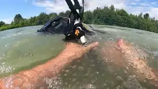 I Lost My Skidoo in the Lake! 😱 | Water Skipping FAILS Gone Wrong!