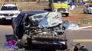 Acidente deixa dois mortos e tr&ecirc;s feridos em Altin&oacute;polis - Jornal da Clube 2&ordf; Edi&ccedil;&atilde;o (28/08/2020)