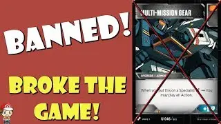 Multi-Mission Gear BANNED in the Transformers TCG! (Game-Breaking Combo!)