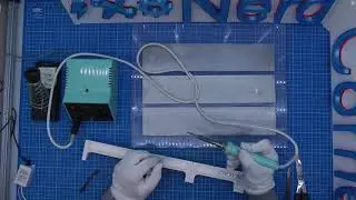 Transform old PC screen into beautiful magnet board // Step 5 (Inserting the LED strip)