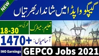 Today Gepco Wapda ALM Jobs 2021 | Assistant Lineman Jobs 2021 | WAPDA Jobs 2021 | Gepco Jobs 2021