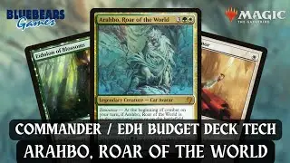 Arahbo, Roar of the World | Magic the Gathering Commander budget deck tech | EDH | Cat tribal v2