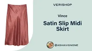 Vince Satin Slip Midi Skirt Review